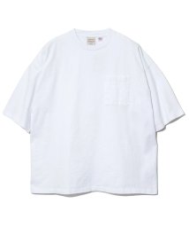 go slow caravan MENS SELECT BRAND(ゴースローキャラバンメンズセレクトブランド)/グッドウェア ポケット付き S/S SUPER BIG TEE/ホワイト