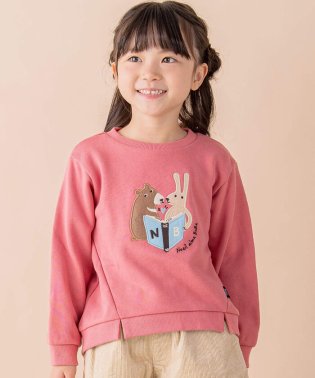 Noeil aime BeBe/クマウサギスリット入りパッチワークトレーナー(80~130cm)/505683782