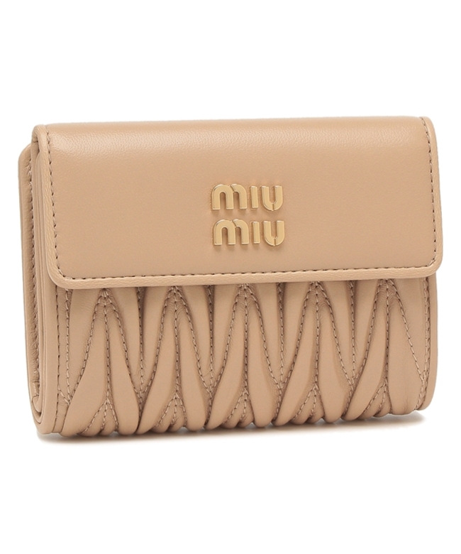 ミュウミュウ(MIUMIU) マトラッセ 三つ折り財布 | 通販・人気 ...