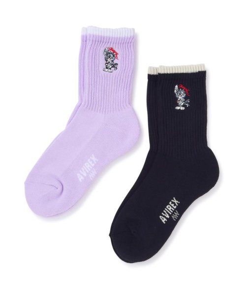 AVIREX(AVIREX)/STATUE OF LIBERTY SOCKS/スタチューオブリバティ ソックス/ネイビー