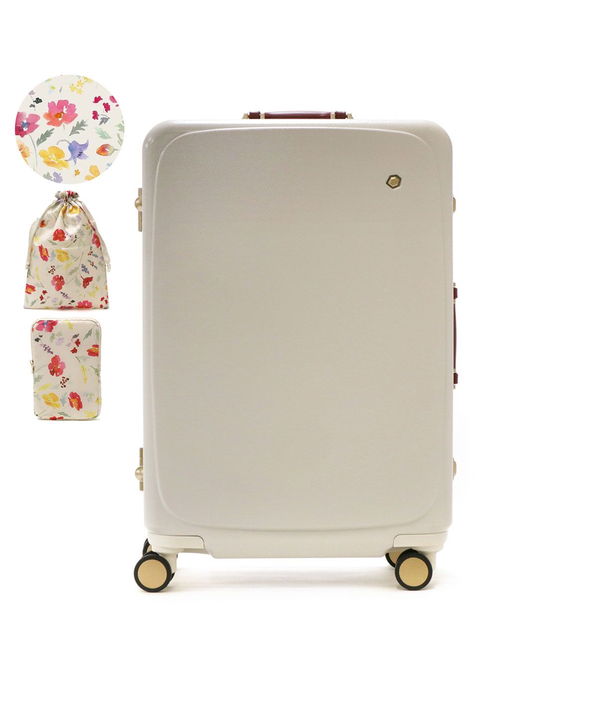 5年保証 ハント スーツケース キャリーケース かわいい 軽量 Mサイズ