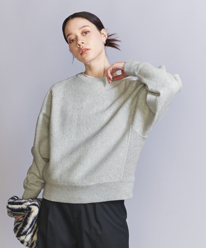別注】<Champion>裏起毛リバースウィーブ ラグランスウェット