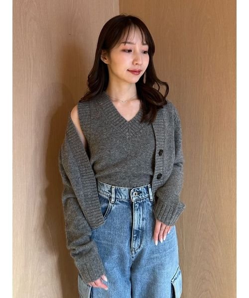 ラクーンアンサンブルニット 予めご了承ください