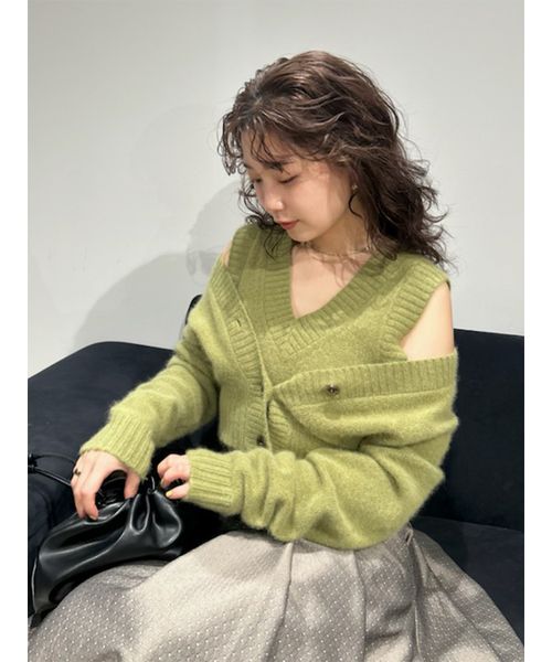 フレイ アイディー] ラクーンアンサンブルニット FWNT241032 レディ