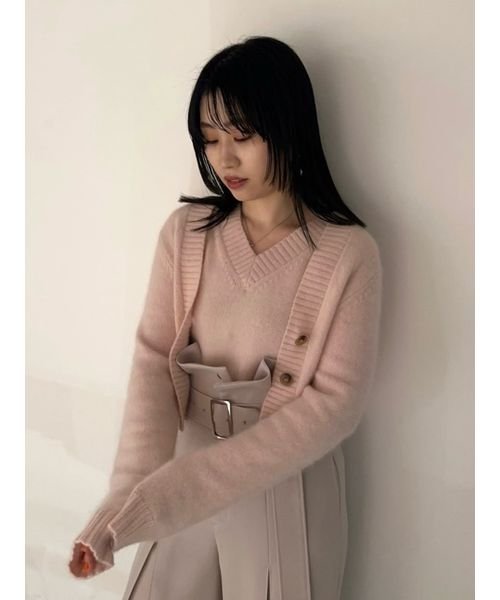 ラクーンアンサンブルニット 予めご了承ください