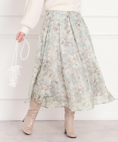 Couture Brooch(クチュールブローチ)/【揺れるたび美しい】Winterオーガンフルールスカート/ミント（120）