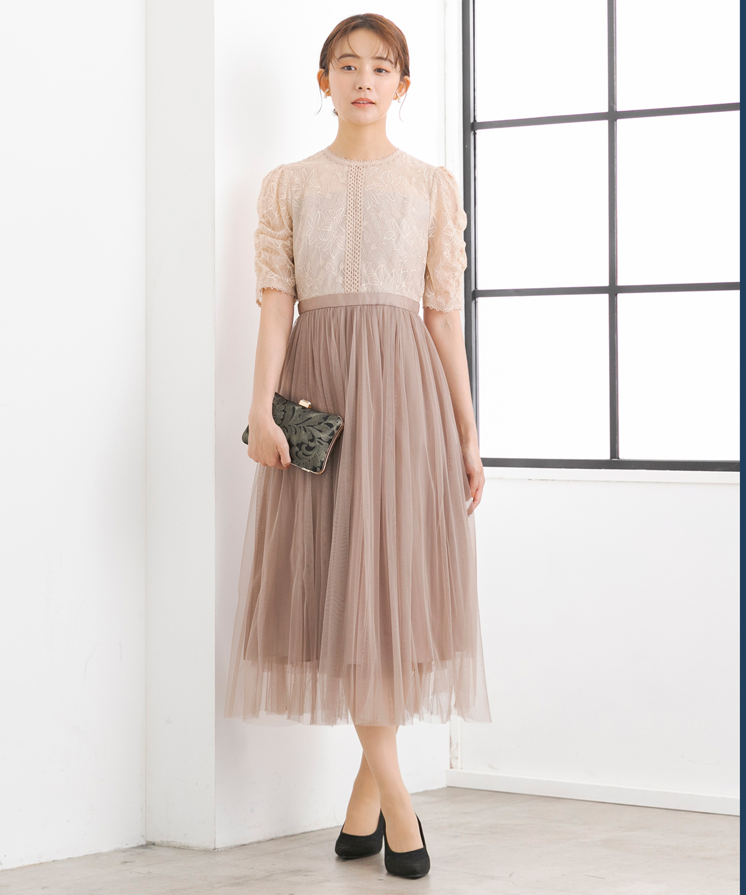 formformaオリジナル】王道シルエットワンピースドレス/結婚式