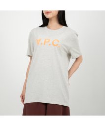 A.P.C./アーペーセー Tシャツ 半袖カットソー トップス グレー オレンジ メンズ レディース APC H26217 COBQX ECRU CHINE ORANGE/505700437
