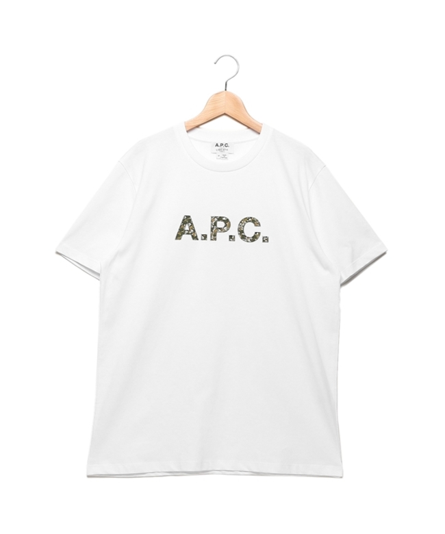 アーペーセー Tシャツ カモ リバティ 半袖カットソー トップス ホワイト メンズ APC H26233 COFDW AAB