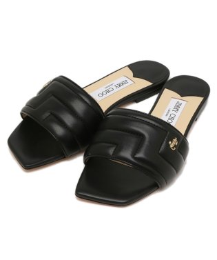 JIMMY CHOO/ジミーチュウ サンダル ミュール フラットシューズ ブラック レディース JIMMY CHOO THEMIS FLAT NBA/505701032