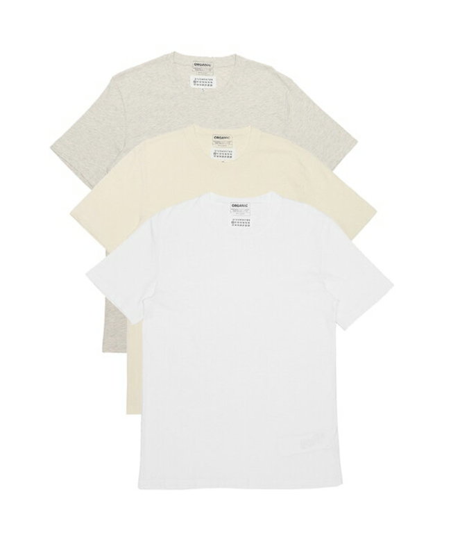 メゾンマルジェラ Tシャツ パックT 半袖カットソー ホワイト アイボリー グレー メンズ レディース Maison Margiela  S50GC0652 S2