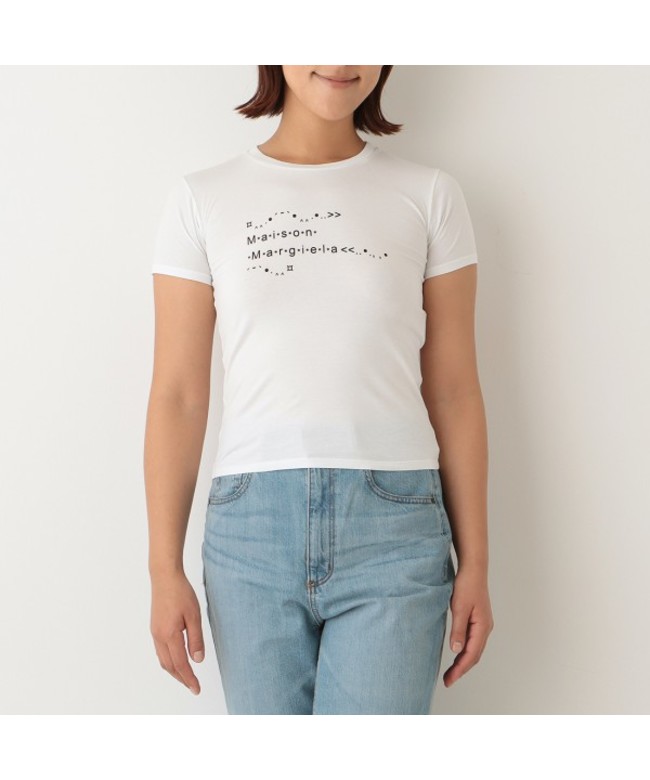 メゾンマルジェラ ホワイト 18SS フラワープリント Tシャツ 50