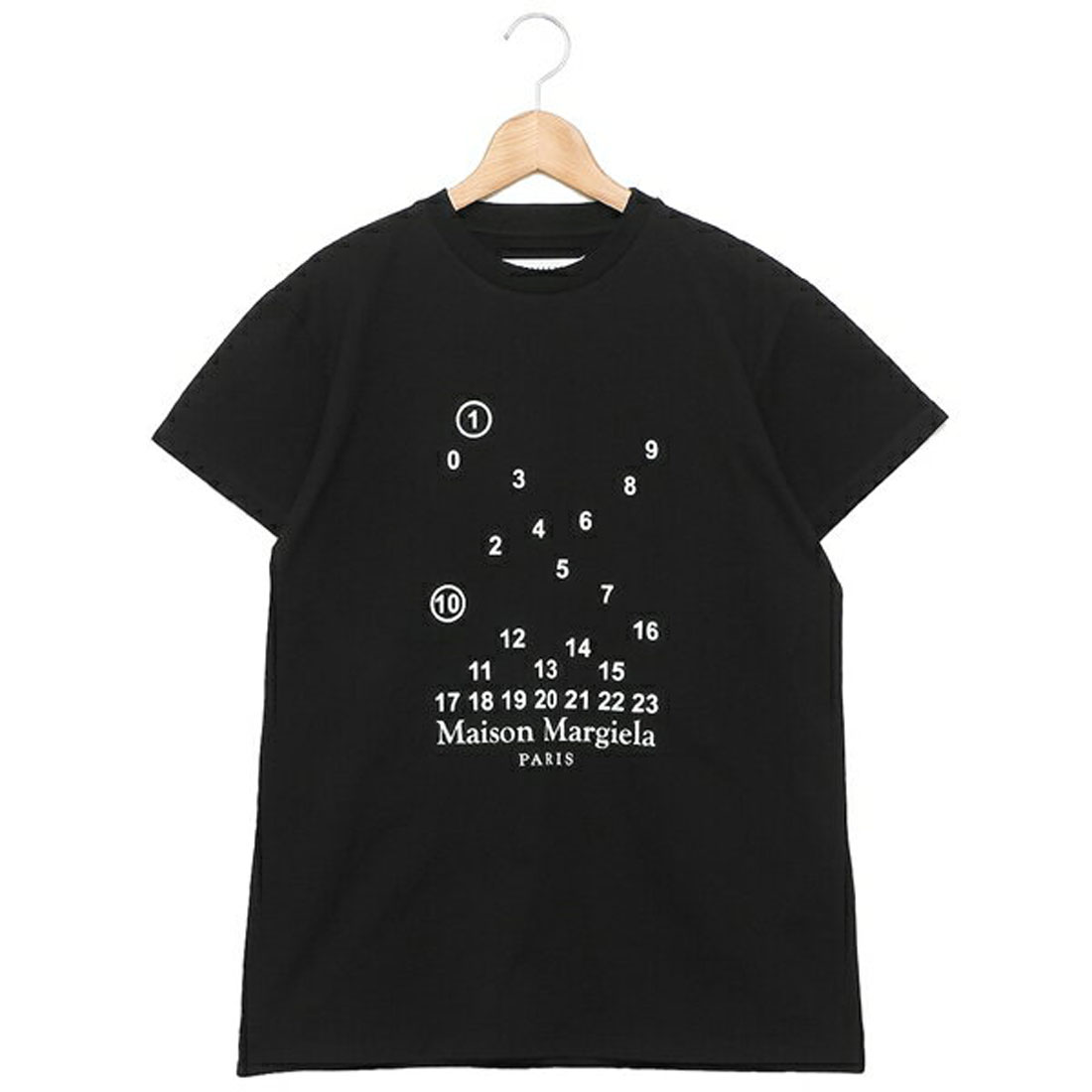 メゾンマルジェラ Tシャツ 半袖カットソー トップス ブラック レディース Maison Margiela S51GC0516 S22816 900