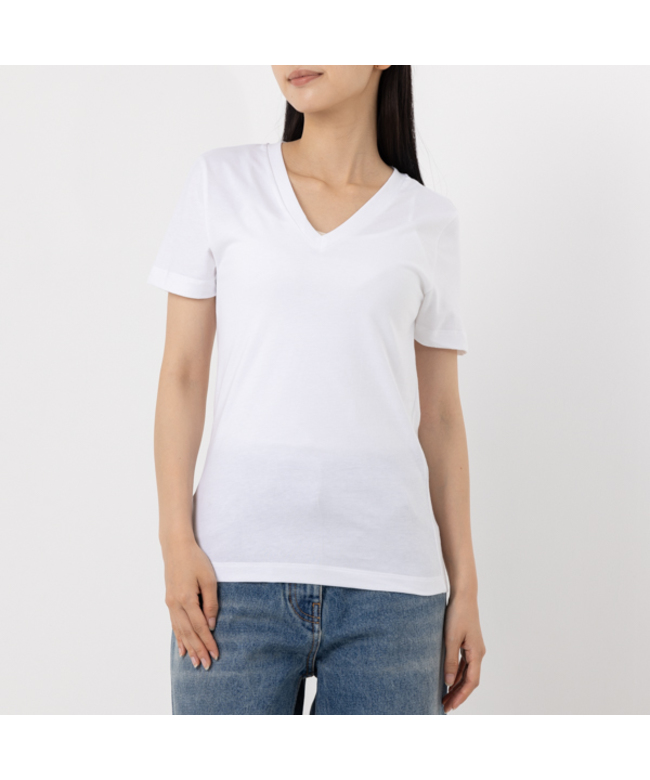 エムエムシックス メゾンマルジェラ Tシャツ 半袖カットソー トップス ホワイト レディース MM6 Maison Margiela  S52GC0280 S24