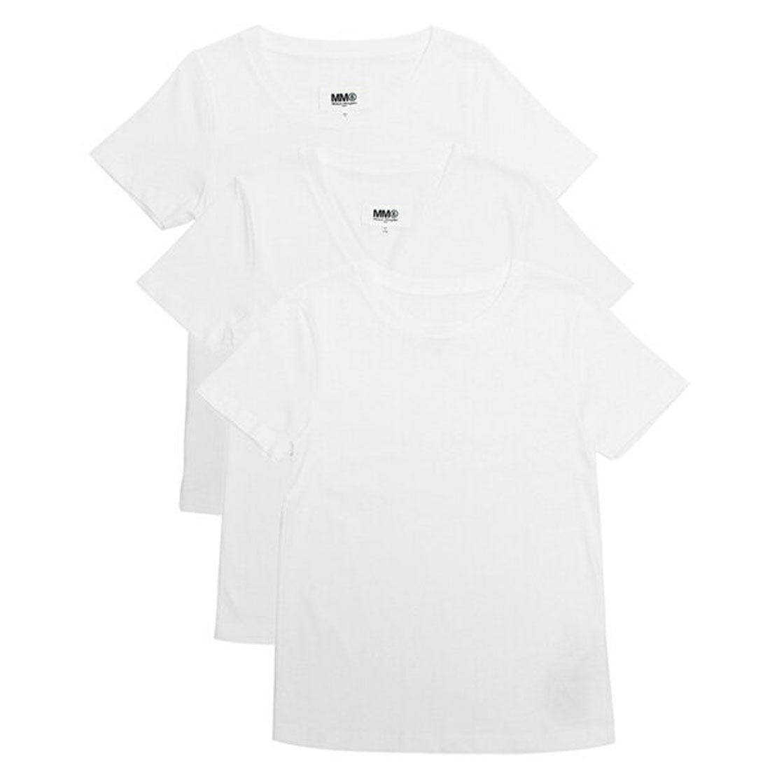 エムエムシックス メゾンマルジェラ Tシャツ 半袖カットソー トップス ホワイト レディース MM6 Maison Margiela  S52GC0280 S24