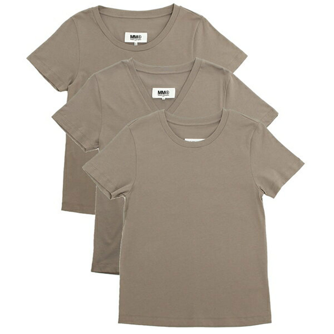 エムエムシックス メゾンマルジェラ Tシャツ 半袖カットソー トップス グレー レディース MM6 Maison Margiela S52GC0280  S244