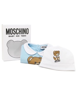 MOSCHINO/モスキーノ ロンパース 帽子 ギフトセット テディベア ブルー キッズ MOSCHINO MUY056－LBA10 40304/505701633