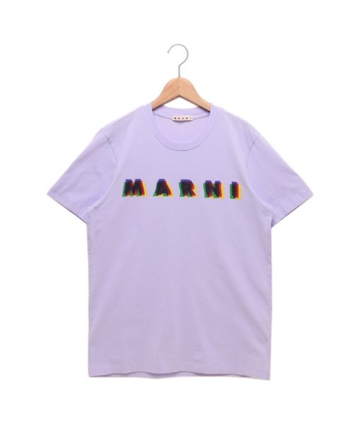 MARNI(マルニ)/マルニ Tシャツ 3D MARNIプリント コットンTシャツ 半袖Tシャツ トップス パープル メンズ MARNI HUMU0198PE USCV16 MCC4/その他