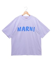 MARNI/マルニ Tシャツ 半袖Tシャツ トップス ロゴ ブルー レディース MARNI THJET49EPHU SCS11 LOC42/505701851