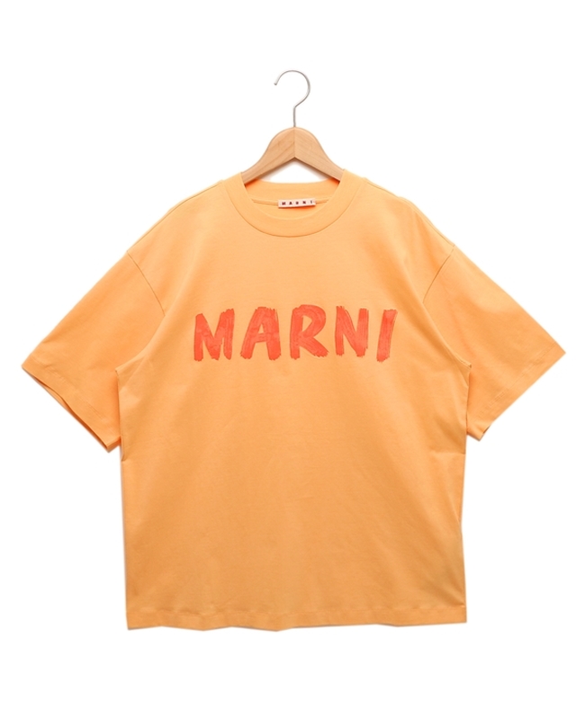 セール】マルニ Tシャツ 半袖Tシャツ トップス オレンジ レディース