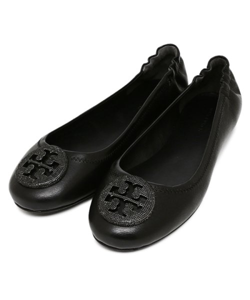 新品未使用】トリーバーチ フラットシューズ 黒 リボン あいまっ