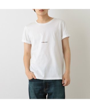 SAINT LAURENT/サンローランパリ Ｔシャツ トップス ロゴ ホワイト メンズ SAINT LAURENT PARIS 464572 YB2DQ 9000/505702101