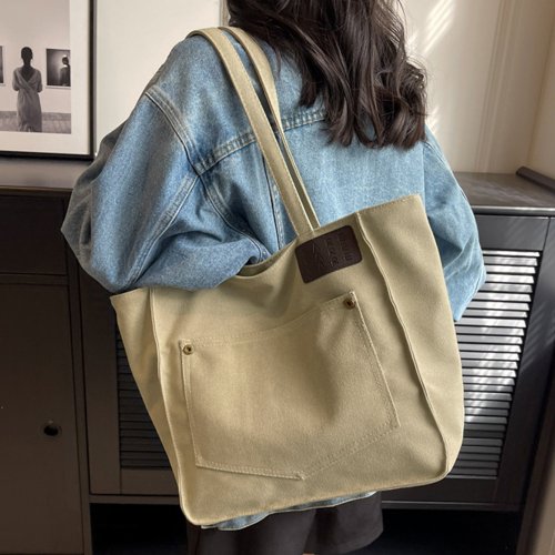 miniministore(ミニミニストア)/キャンバス トートバッグ 大容量 軽量/ベージュ