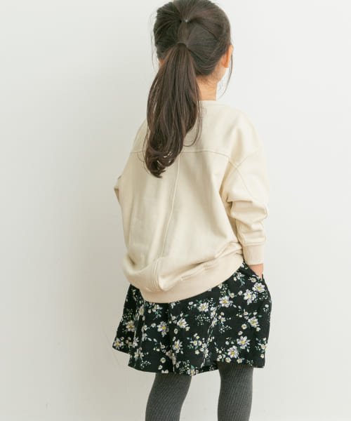 URBAN RESEARCH DOORS（Kids）(アーバンリサーチドアーズ（キッズ）)/裏毛クルーネック切替スウェット(KIDS)/IVORY