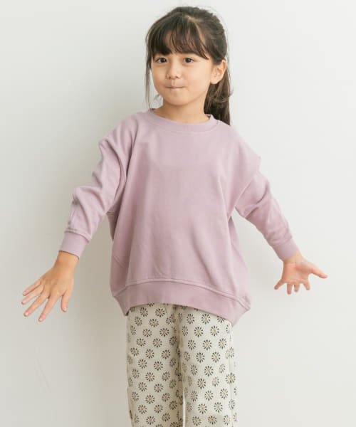 URBAN RESEARCH DOORS（Kids）(アーバンリサーチドアーズ（キッズ）)/裏毛クルーネック切替スウェット(KIDS)/LILAC