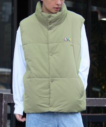 1111clothing/◆NEW JACK 中綿 ダウンベスト◆ オーバーサイズ ベスト メンズ 中綿ベスト レディース フェイクダウン レイヤード トップス 羽織 ニュージャック/505702896