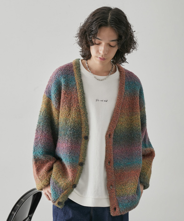 WIZZARD 半袖シャツ グラデーション グリーン 2 トップス