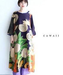 CAWAII/ノスタルジックな花絵ロングワンピース/505700294