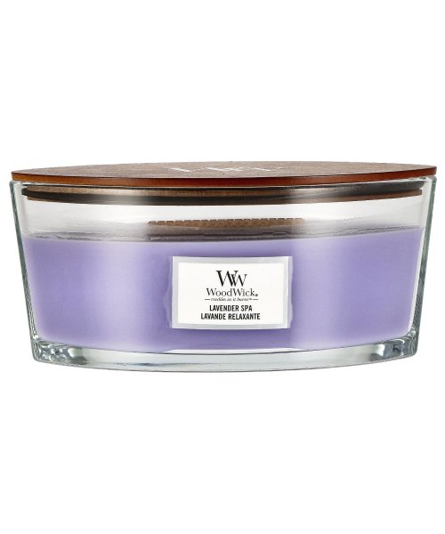 WOODWICK(WOODWICK)/WoodWick キャンドル ハースウィック Lサイズ ウッドウィック アロマ リラックス ハースウィックL 自然 ガラス おしゃれ リネン コースタルサンセッ/ラベンダー