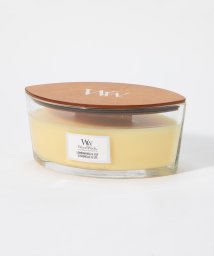 WOODWICK(WOODWICK)/WoodWick キャンドル ハースウィック Lサイズ ウッドウィック アロマ リラックス ハースウィックL 自然 ガラス おしゃれ リネン コースタルサンセッ/ライトイエロー