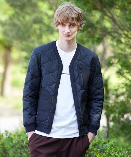 キルティング ミリタリージャケット 