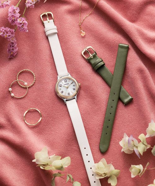 wicca ウィッカソーラーテック電波時計 替えバンド付き限定モデル 