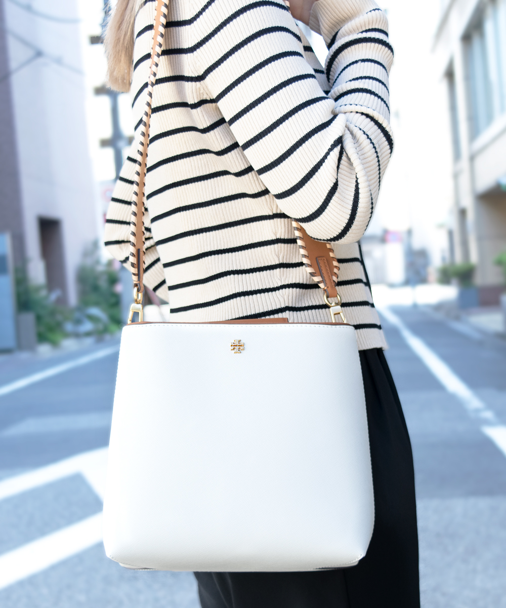 セール】TORY BURCH トリーバーチ EMERSON NOVELTY BUCKET BAG