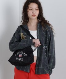 AVIREX(AVIREX)/SIGNATURE MINI SHOLDER BAG/シグネチャーロゴ ミニショルダーバッグ/ブラック