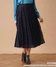 Leilian PLUS HOUSE/チェックプリーツスカート【my perfect wardrobe】/505626920