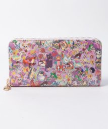 tsumori chisato CARRY(ツモリチサトキャリー)/森のどうぶつたち ラウンドファスナー長財布/パープル