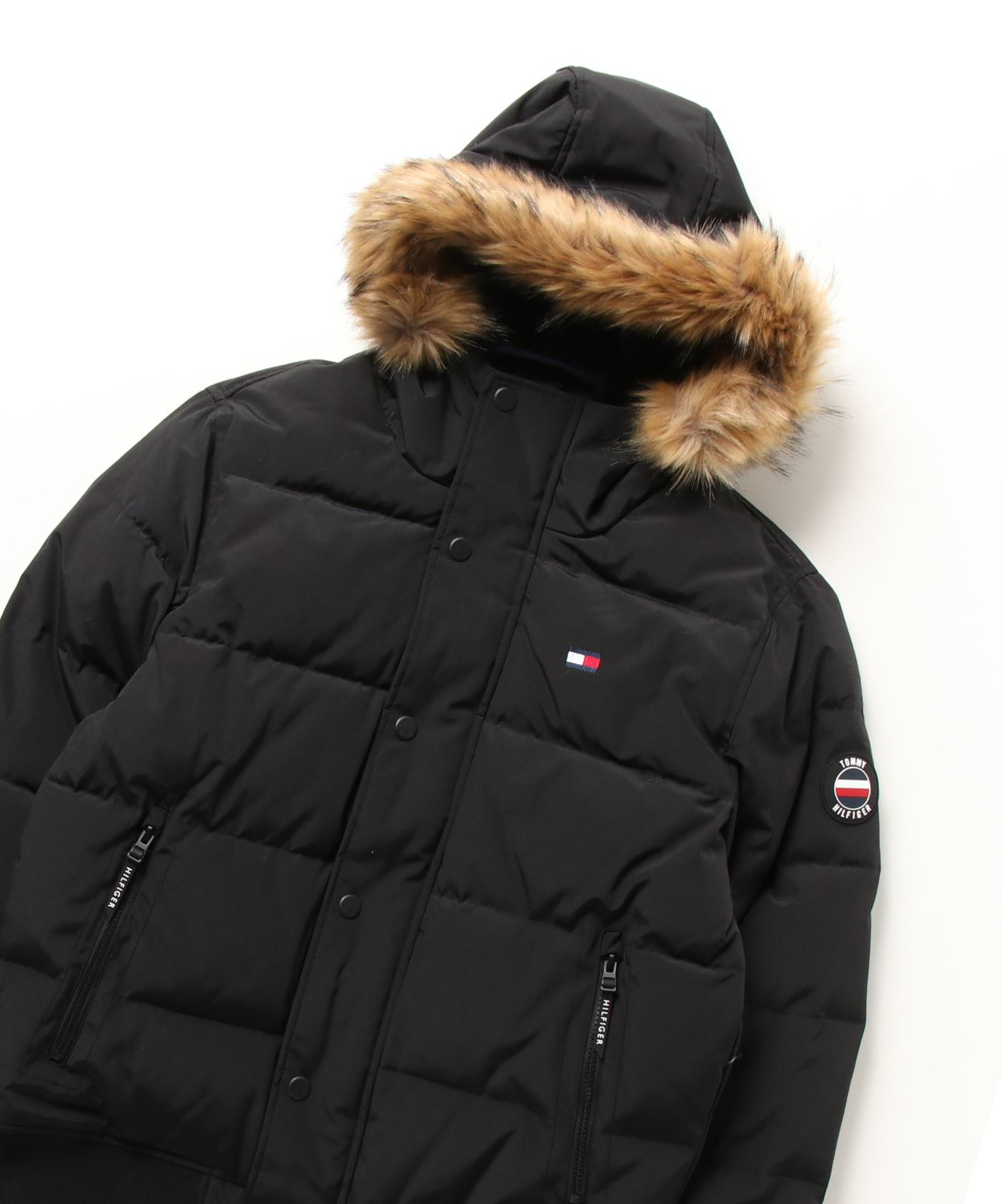 【TOMMY HILFIGER】ファー付き 中綿 フード ダウン 159AP863