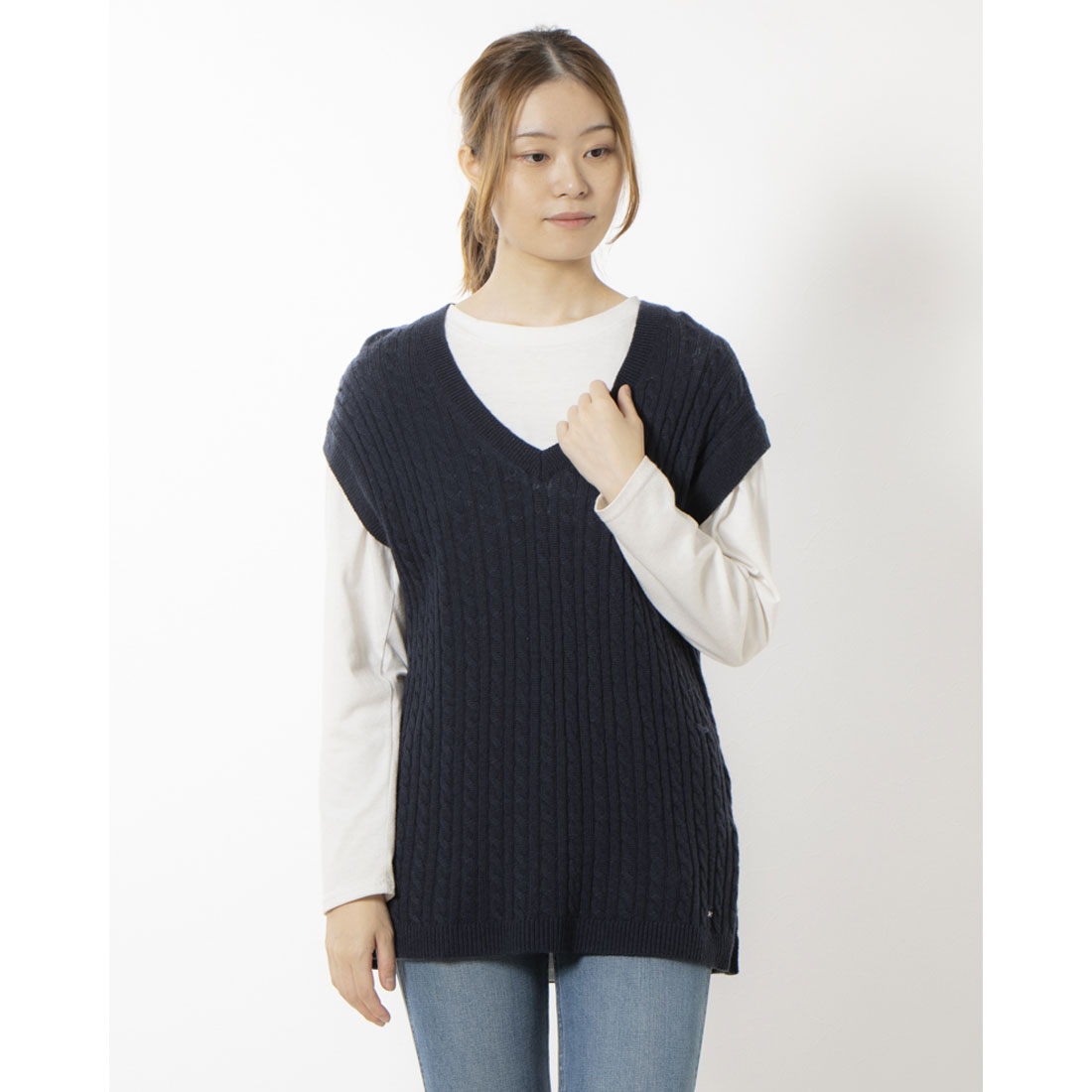 ベスト IM SOFT WOOL AO CABLE VEST IM SOFT WOOL AO CABLE VEST - ベストセラー