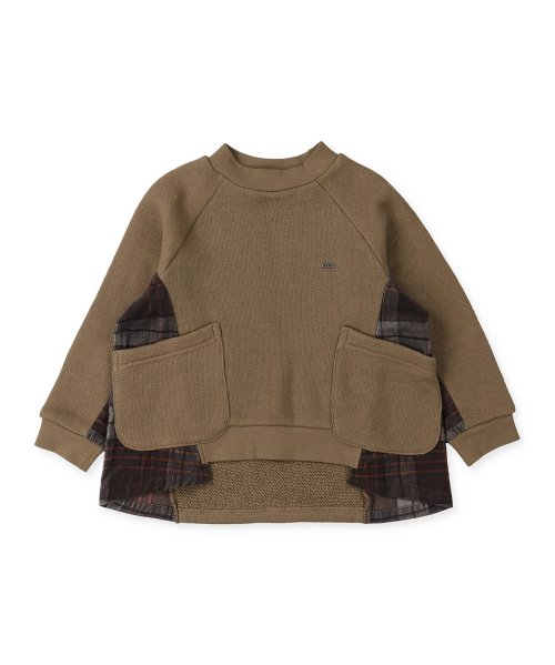 ローゲージ裏毛 チェック切り替え 長袖 スウェット 人気・おすすめ｜使いやすい・旅行におすすめ 品質保証 全国発送 日本国内発送・最短翌日お届け