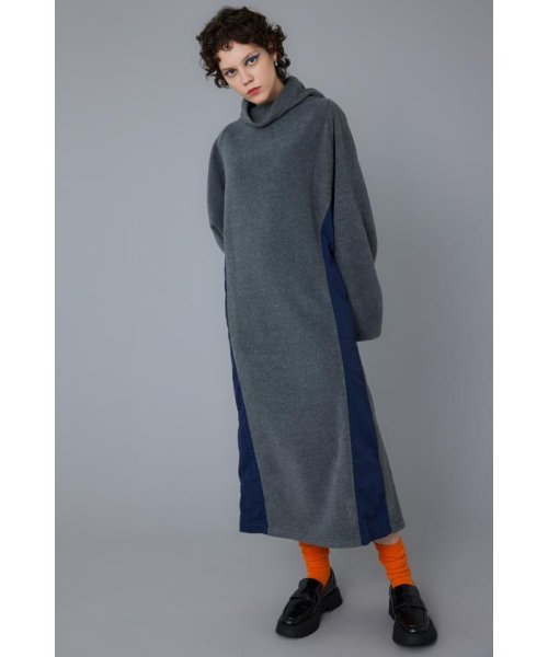 HeRIN.CYE(ヘリンドットサイ)/Fleece oversize one－piece/GRY