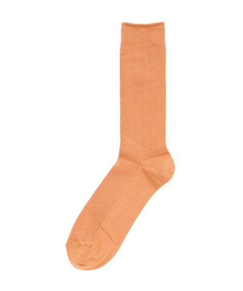 B'2nd(ビーセカンド)/MARCOMONDE（マルコモンド）＠ new cotton ribbed socks/オレンジ