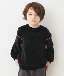 THE SHOP TK（KID）(ザ　ショップ　ティーケー（キッズ）)/100－140/モールニット/親子リンクアイテム/ハグするニットシリーズ/ブラック（019）