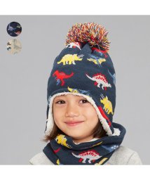 Kids Foret/【子供服】 Kids Foret (キッズフォーレ) 恐竜柄耳付ニット帽子 49cm～56cm B51403/505706070