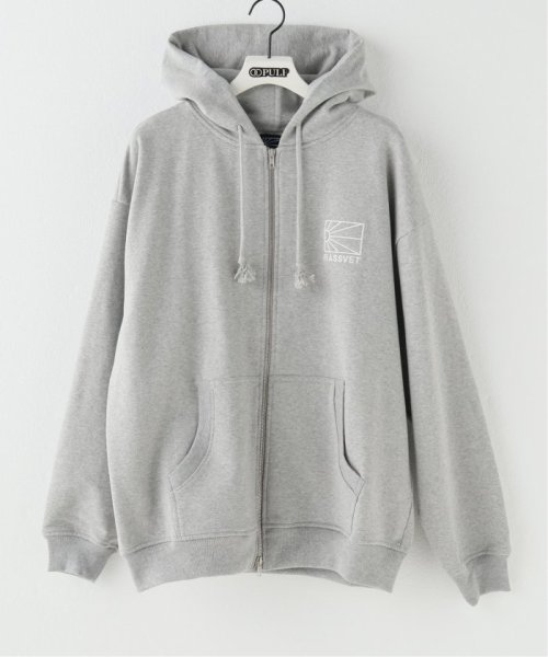 PULP(パルプ)/【RASSVET / ラスベート】MEN LOGO ZIPPED HOODIE/グレーA