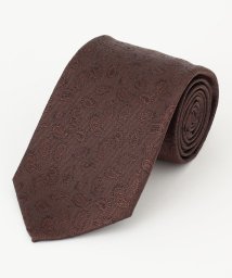 J.PRESS MENS(J．プレス　メンズ)/【J.PRESS 10PLY LUXURY SILK COLLECTION】ソリッドペイズリー ネクタイ/ダークブラウン系