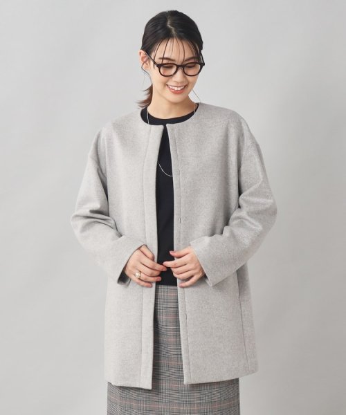 【軽く羽織れる／定番人気】カシミヤ混ミドル丈コート 【軽く羽織れる／定番人気】カシミヤ混ミドル丈コート 【軽く羽織れる／定番人気】カシミヤ混ミドル丈コート M2226242422(17002円)